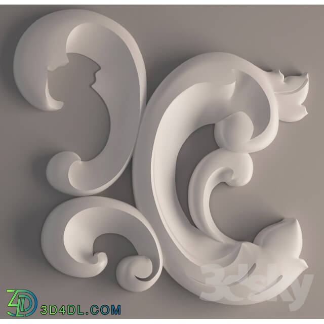 Decorative plaster - Carved item