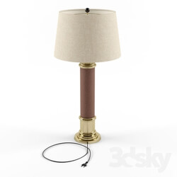 Table lamp - Frederick Cooper Leather Column Table Lamp 