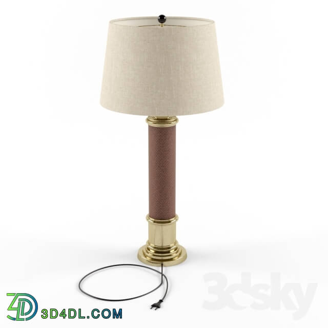 Table lamp - Frederick Cooper Leather Column Table Lamp