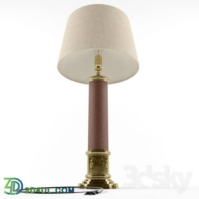 Table lamp - Frederick Cooper Leather Column Table Lamp