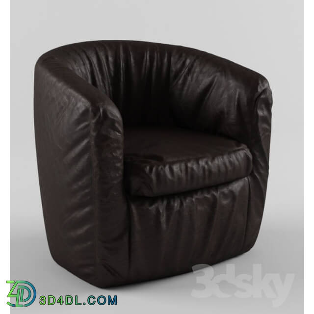 Arm chair - Leather seat