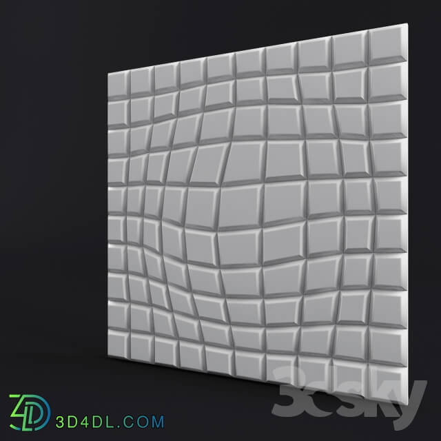 3D panel - Gypsum panel 3d Bacho Ilusio