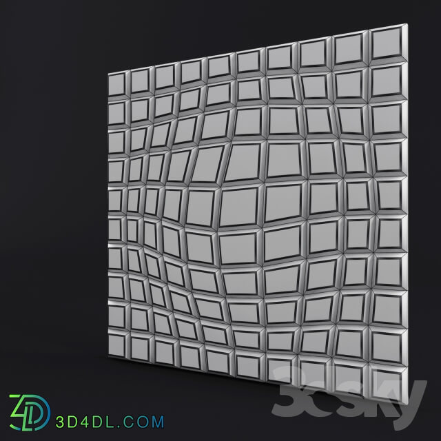 3D panel - Gypsum panel 3d Bacho Ilusio