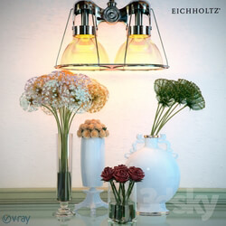 Plant - Eichholtz Porters Bay Lamp and Vases 