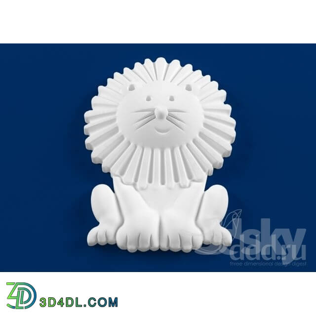 Decorative plaster - LION