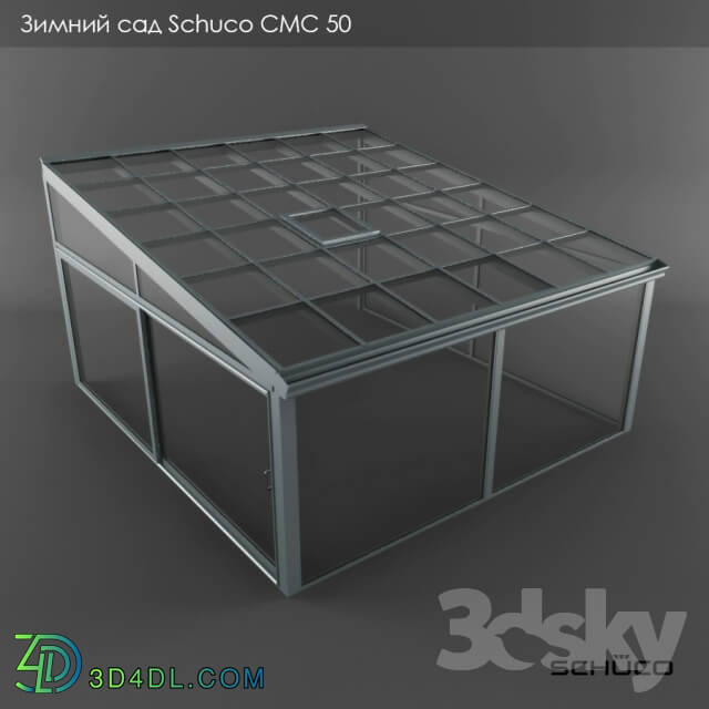 Other architectural elements - The winter garden Schuco CMC 50 with pent roof