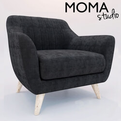 Arm chair - Armchair Dark Grey Charlie 