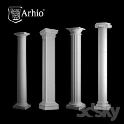 Decorative plaster - Collection column_ Arhio_ production _AKL 282-1-AKL 324-1_ 