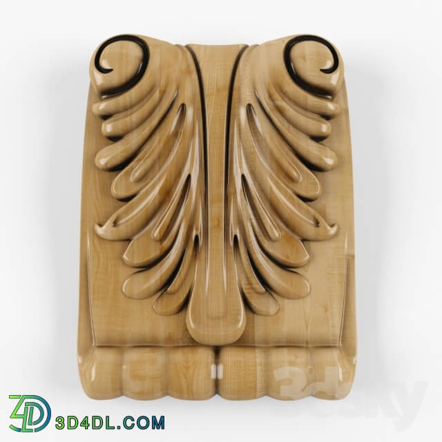 Decorative plaster - carved bracket