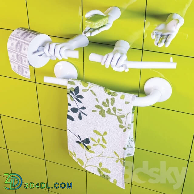 Bathroom accessories - Flower set