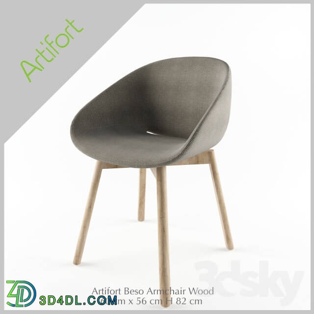 Chair - OM Artifort Beso Armchair Wood