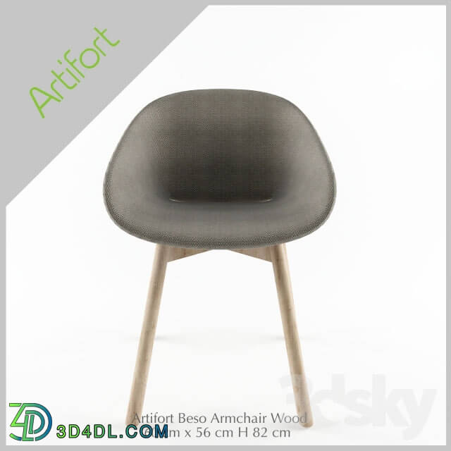 Chair - OM Artifort Beso Armchair Wood