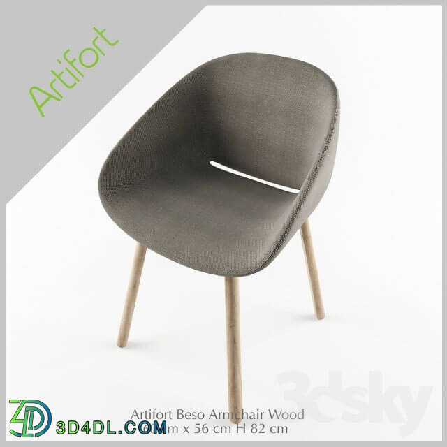 Chair - OM Artifort Beso Armchair Wood