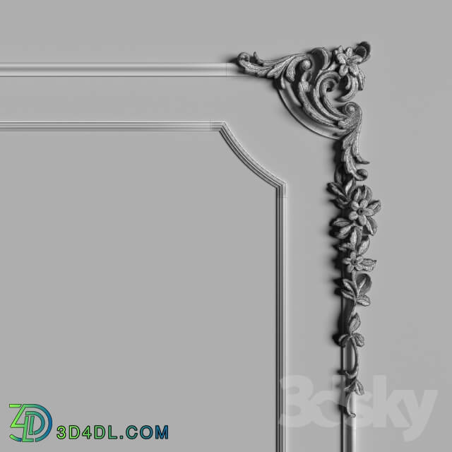 Decorative plaster - Decorative mirror _11