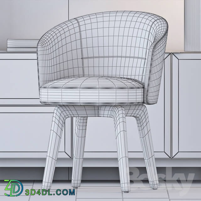 Table _ Chair - Minotti Set 4