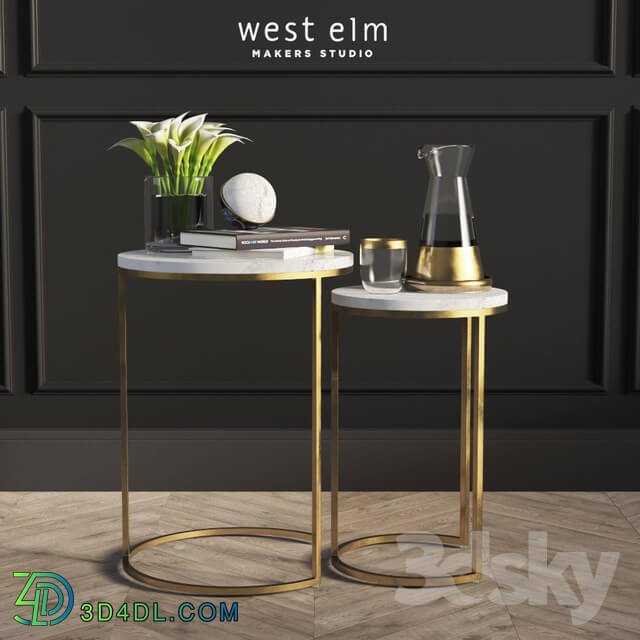 Table - Round Nesting Side Tables Set West Elm