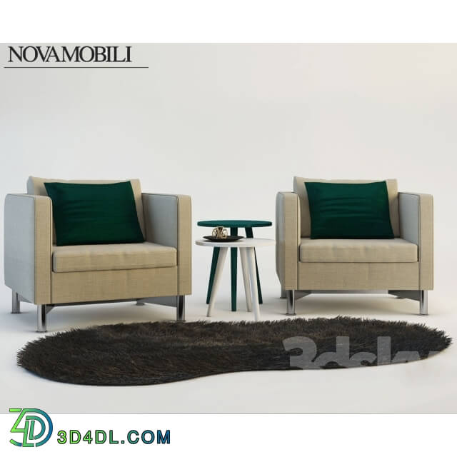 Arm chair - Novamobili Reef _ Trio_carpet
