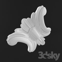 Decorative plaster - Molded element in a classic style 