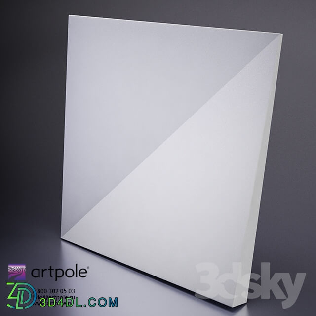 3D panel - Plaster 3d panel Romb from Artpole