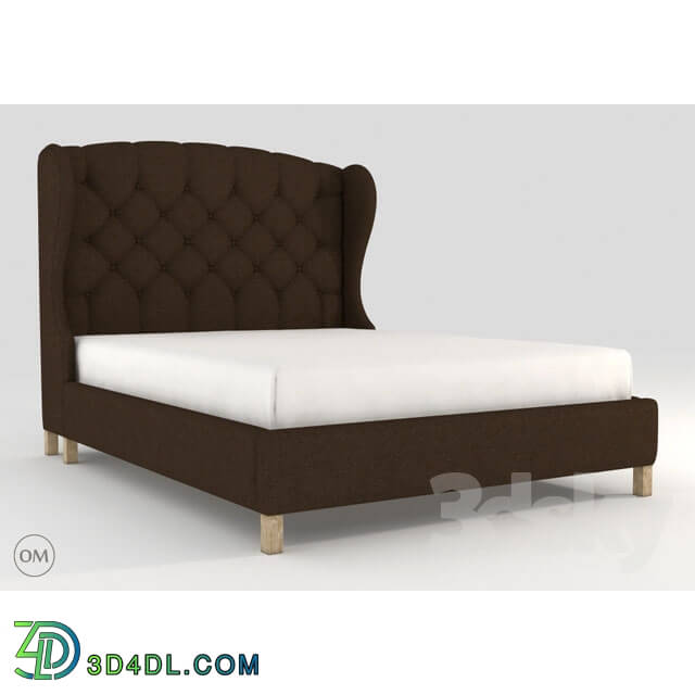 Bed - Meridian wing queen size bed 5105Q A008