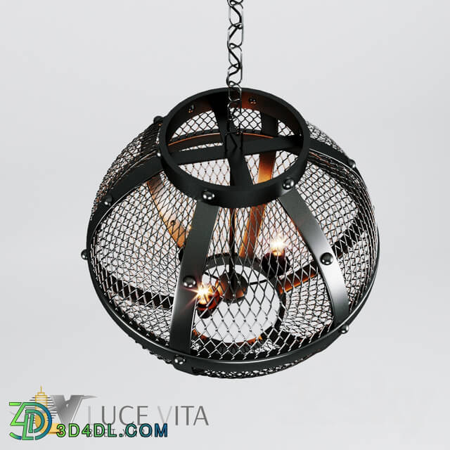 Ceiling light - Pendant black lamp Lumina Deco _Cavaro_