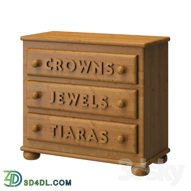 Sideboard _ Chest of drawer - OM Chest in the nursery in the style of country music_ English version