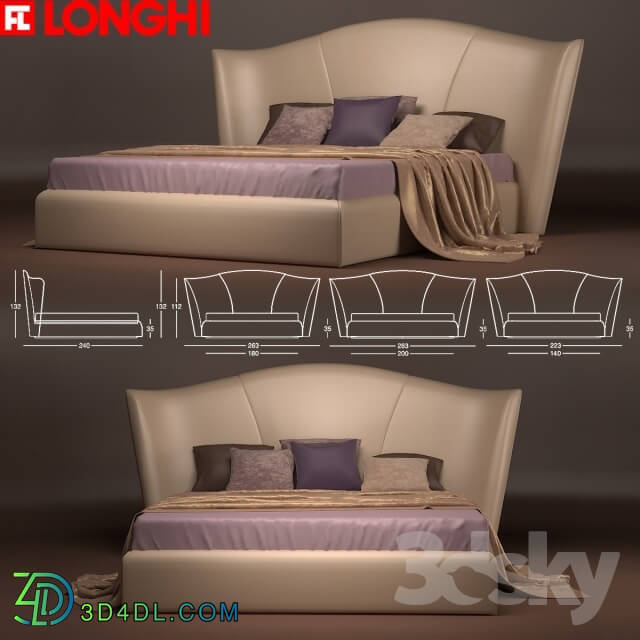 Bed - Bed Heron Longhi