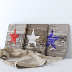 Other decorative objects - Decor _ board with stars _ 