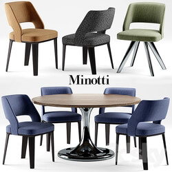 Table _ Chair - Table and chairs minotti NETO table OWENS CHAIR 