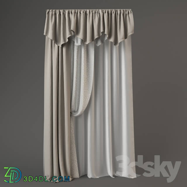 Curtain - Curtains with lambrequins