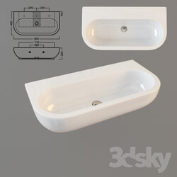 Wash basin - Hatria You _amp_ Me YOUK 90 cm 