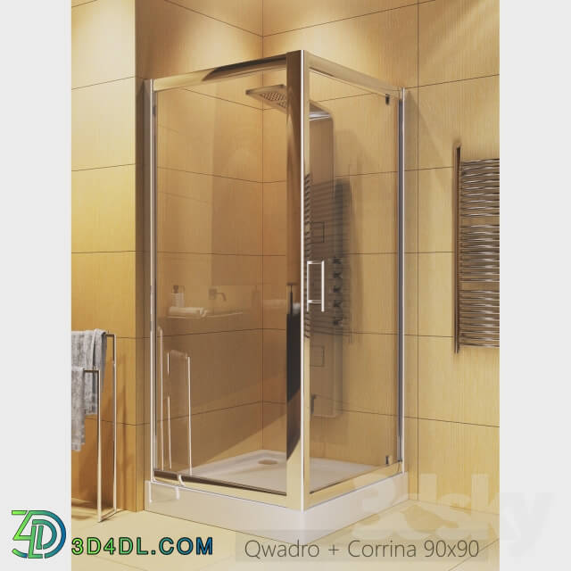 Shower - Collection of Rectangular Shower Cabins