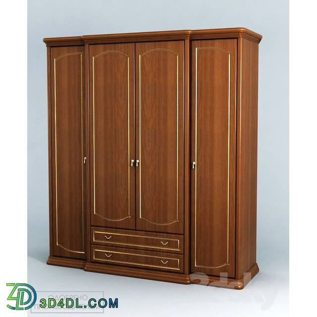 Wardrobe _ Display cabinets - Wardrobe 4-door Luigi