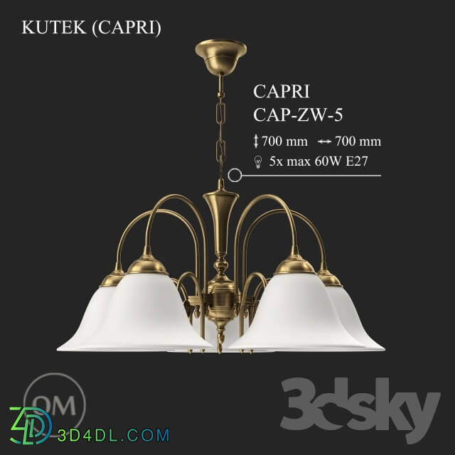 Ceiling light - KUTEK _CAPRI_ CAP-ZW-5