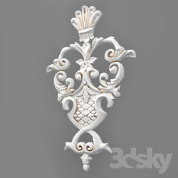 Decorative plaster - threaded element 