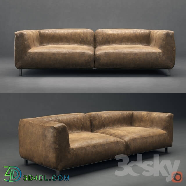 Sofa - Leather sofa MEXO