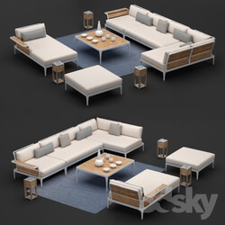 Sofa - Outdoor furniture Ethimo collection Meridien 