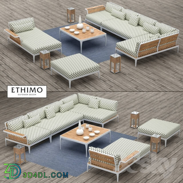 Sofa - Outdoor furniture Ethimo collection Meridien