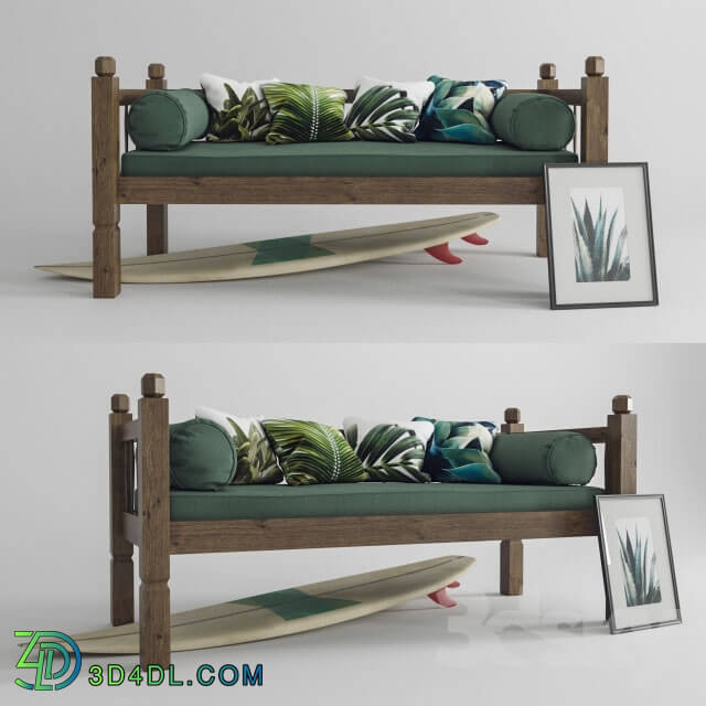 Other soft seating - tropical set