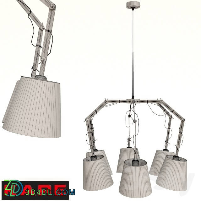 Ceiling light - Pendant Lamp Architecture Spider 5lite