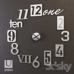 Other decorative objects - Wall clock Numbra 