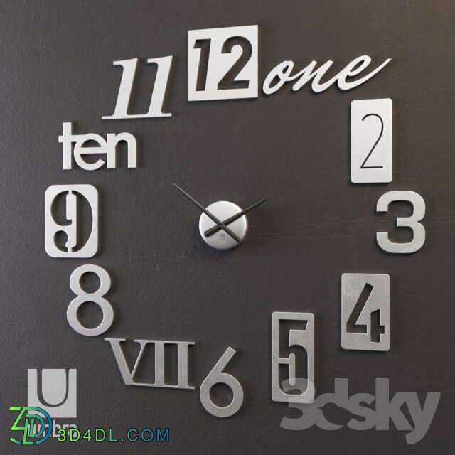 Other decorative objects - Wall clock Numbra