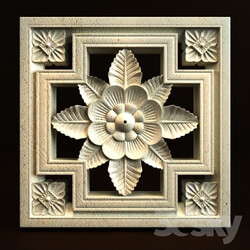 Decorative plaster - Bali Carving ornament 020 