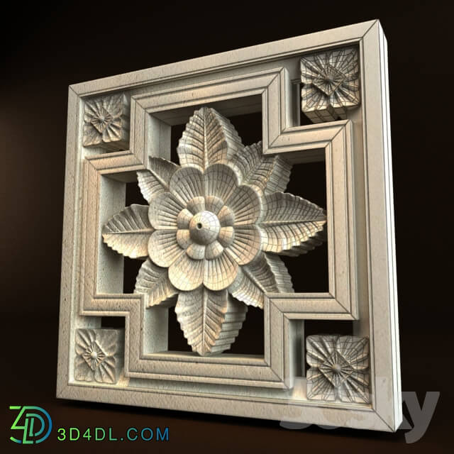 Decorative plaster - Bali Carving ornament 020