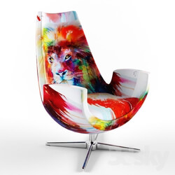 Arm chair - chair modern lion 