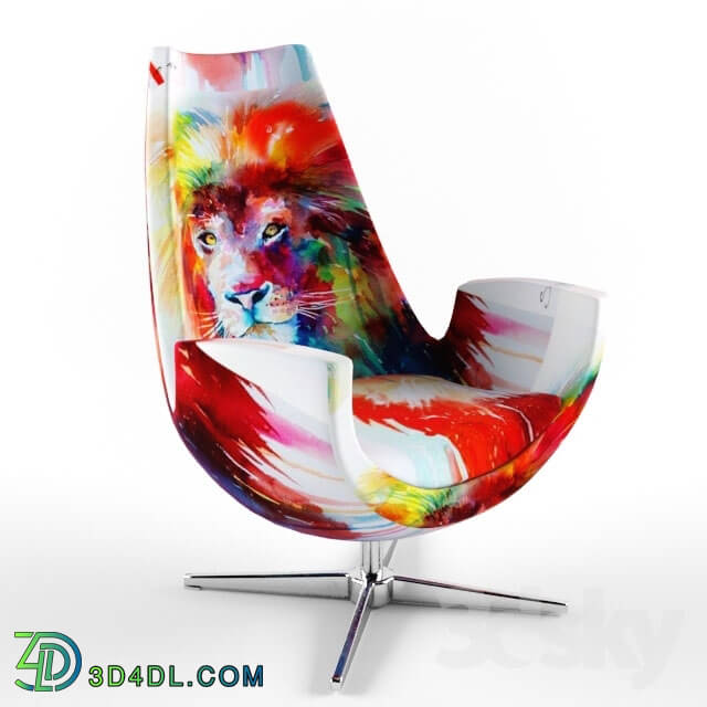 Arm chair - chair modern lion