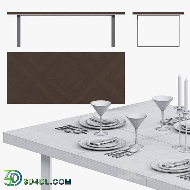 Table _ Chair - Eichholtz Dining Set