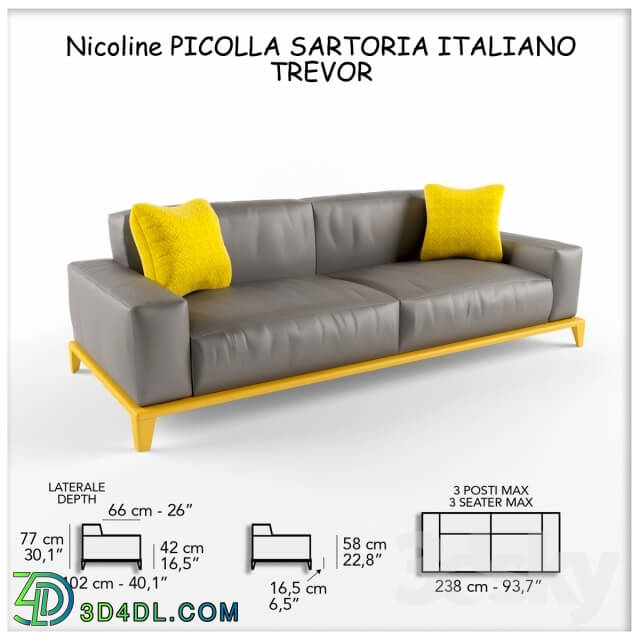 Sofa - Sofa Nicoline PICOLLA SARTORIA TREVOR