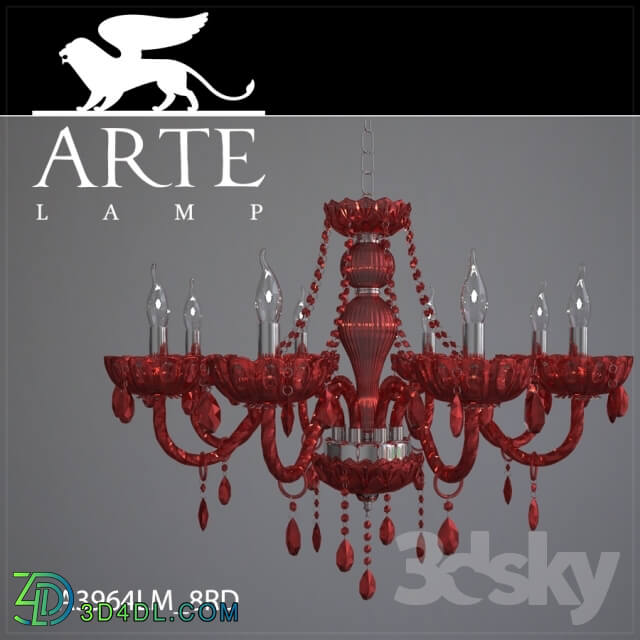 Ceiling light - Chandelier ArteLamp A3964LM-8RD