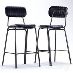 Chair - Cult Living Mila Metal Bar Chair 